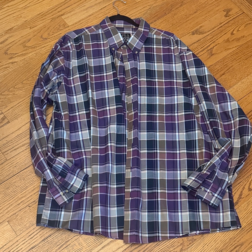 Jos. A. Bank Multicolor Plaid Button Down Shirt